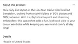 Preorder Lulu Mac Women’s Sweatshirts