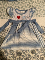 Girls I love dad dress🎁