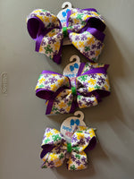 Girls Mardi Gras Bows 🎁