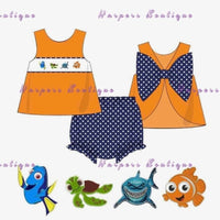 Girls Nemo set or diaper set