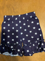 Girls blue shorts with white stars 🎉