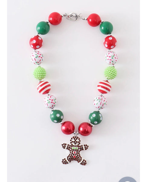 Christmas 🎉Girls Gingerbread necklace❤️